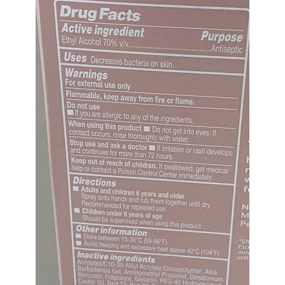 Smart Care Scented Hand Sanitizer Spray 1.35 Fl Oz Champagne Toast Hydrating NEW